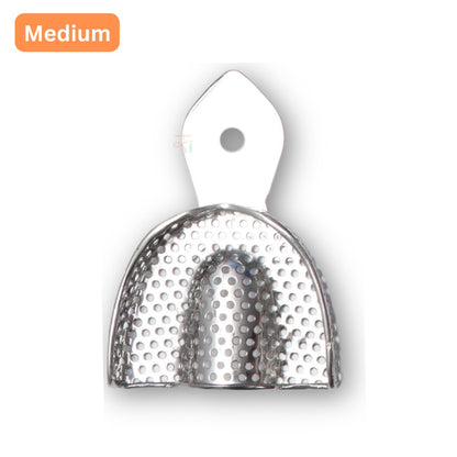 Impression Tray Dentulous Perforated Rim-Lock (Retention-Rim) Kit – Set of 8 Pcs #ITDPRLK8S