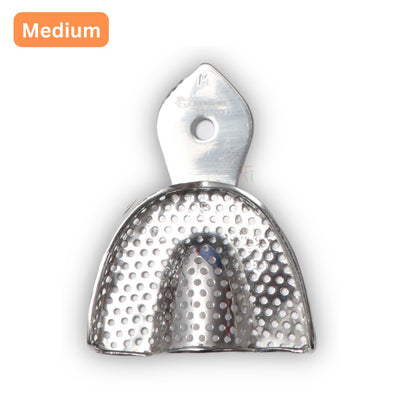 Impression Tray Dentulous Perforated Rim-Lock (Retention-Rim) Kit – Set of 8 Pcs #ITDPRLK8S