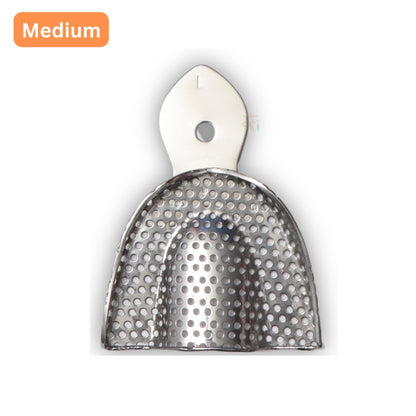 Impression Tray Dentulous Perforated Rim-Lock (Retention-Rim) Kit – Set of 8 Pcs #ITDPRLK8S