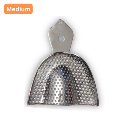 Impression Tray Dentulous Perforated Rim-Lock (Retention-Rim) Kit – Set of 8 Pcs #ITDPRLK8S