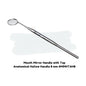 Mouth Mirror Handle With Top – Premium Diagnostic Series