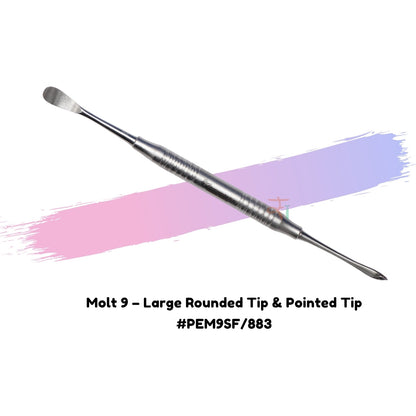 Periosteal Elevator Series – Molt 9 | Molt 6 | P24G | Prichard | Hollow Handle Pattern 10mm – Satin(Matte) | Gold TiN Coated | Blue TiN Coated | SI-DALILA/Ring Pattern