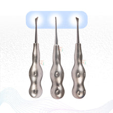 Root Elevator Cryer Set of 3 Pcs – Premium SI-Anatomic Handle Sand-Blasting Pattern #RECRK3PAH