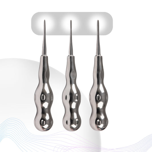 Root Elevator Bein Premium Anatomic Handle Set of 3 Pcs #REBNK3PAH