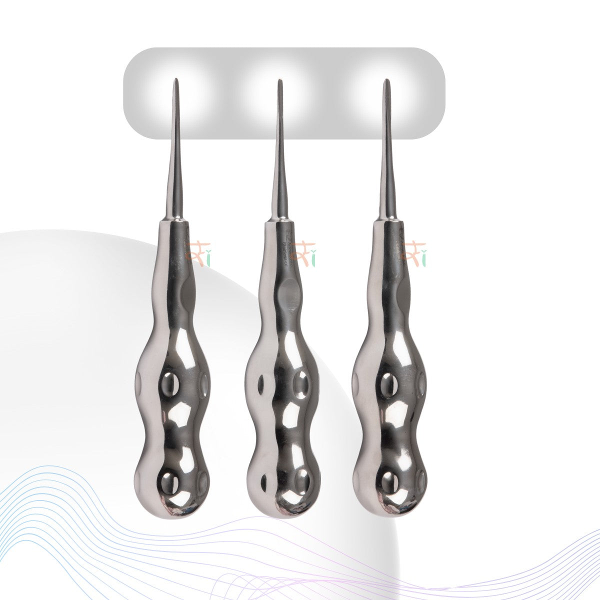 Root Elevator Bein Premium Anatomic Handle Set of 3 Pcs #REBNK3PAH