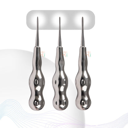 Root Elevator Bein Premium Anatomic Handle Set of 3 Pcs #REBNK3PAH