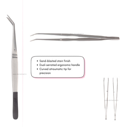 Tweezer Series – SI-Anatomical Handle Collection (Premium Dental Tweezers for Precision, Comfort & Reliability)