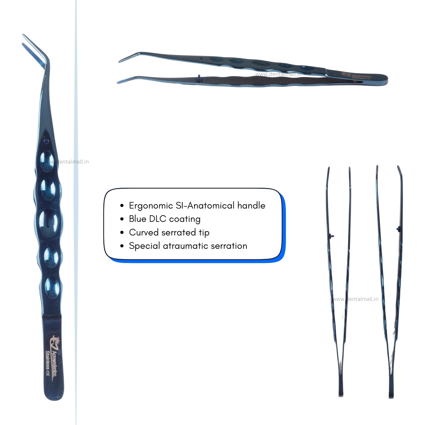 Tweezer Series – SI-Anatomical Handle Collection (Premium Dental Tweezers for Precision, Comfort & Reliability)