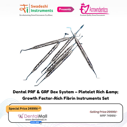 Composite Filling Instrument Set of 6 Pcs – Blue DLC Coated (Anatomical Hollow Handle) | #CFIB2DLCK6AH