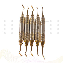 P.K. Thomas Modelling (PKT Carving) Instruments – Gold TiN Coated Premium SI-DALILA Hollow Handle Set Of 5 Pcs #PKTK5GCH