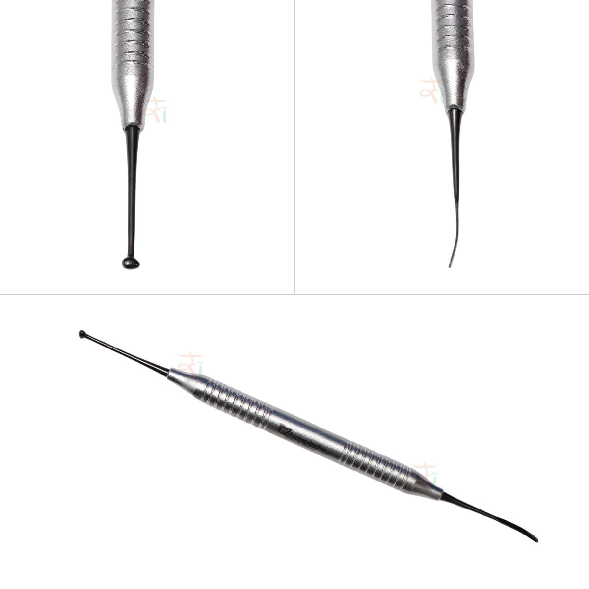 Composite Filling Instrument Set of 6 Pcs – Black DLC Coated  Stain Finish Handle Pattern #CFIB3DLCK6SH