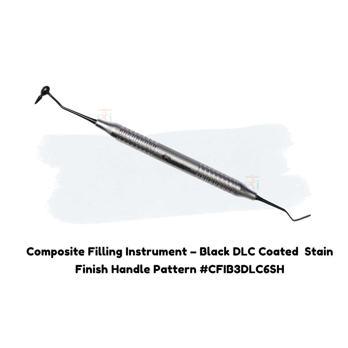 Composite Filling Instrument Set of 6 Pcs – Black DLC Coated  Stain Finish Handle Pattern #CFIB3DLCK6SH