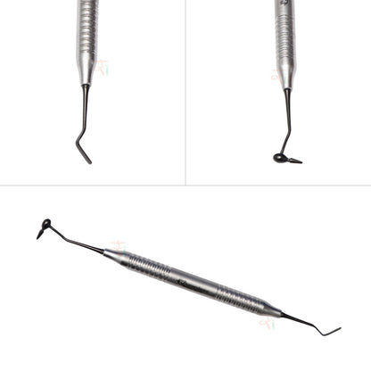 Composite Filling Instrument Set of 6 Pcs – Black DLC Coated  Stain Finish Handle Pattern #CFIB3DLCK6SH