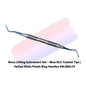 Sinus Lifting Instrument Set – 6 Pcs Blue DLC Coated Tips | Hollow Stain-Finish Ring Handles #SLIBDLCK6