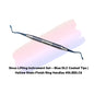 Sinus Lifting Instrument Set – 6 Pcs Blue DLC Coated Tips | Hollow Stain-Finish Ring Handles #SLIBDLCK6