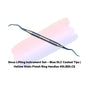 Sinus Lifting Instrument Set – 6 Pcs Blue DLC Coated Tips | Hollow Stain-Finish Ring Handles #SLIBDLCK6