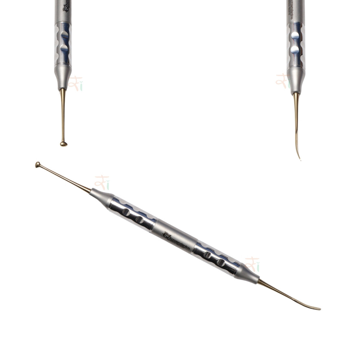 Composite Filling Instrument Set of 6 Pcs – Gold DLC Coated (Anatomical Hollow Handle) | #CFIGDLCK6AH