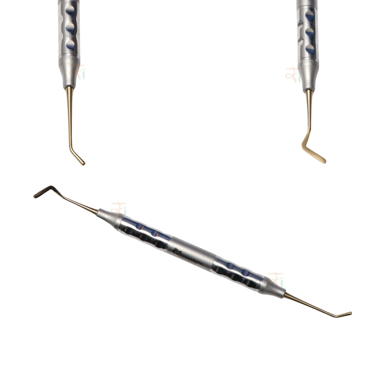 Composite Filling Instrument Set of 6 Pcs – Gold DLC Coated (Anatomical Hollow Handle) | #CFIGDLCK6AH