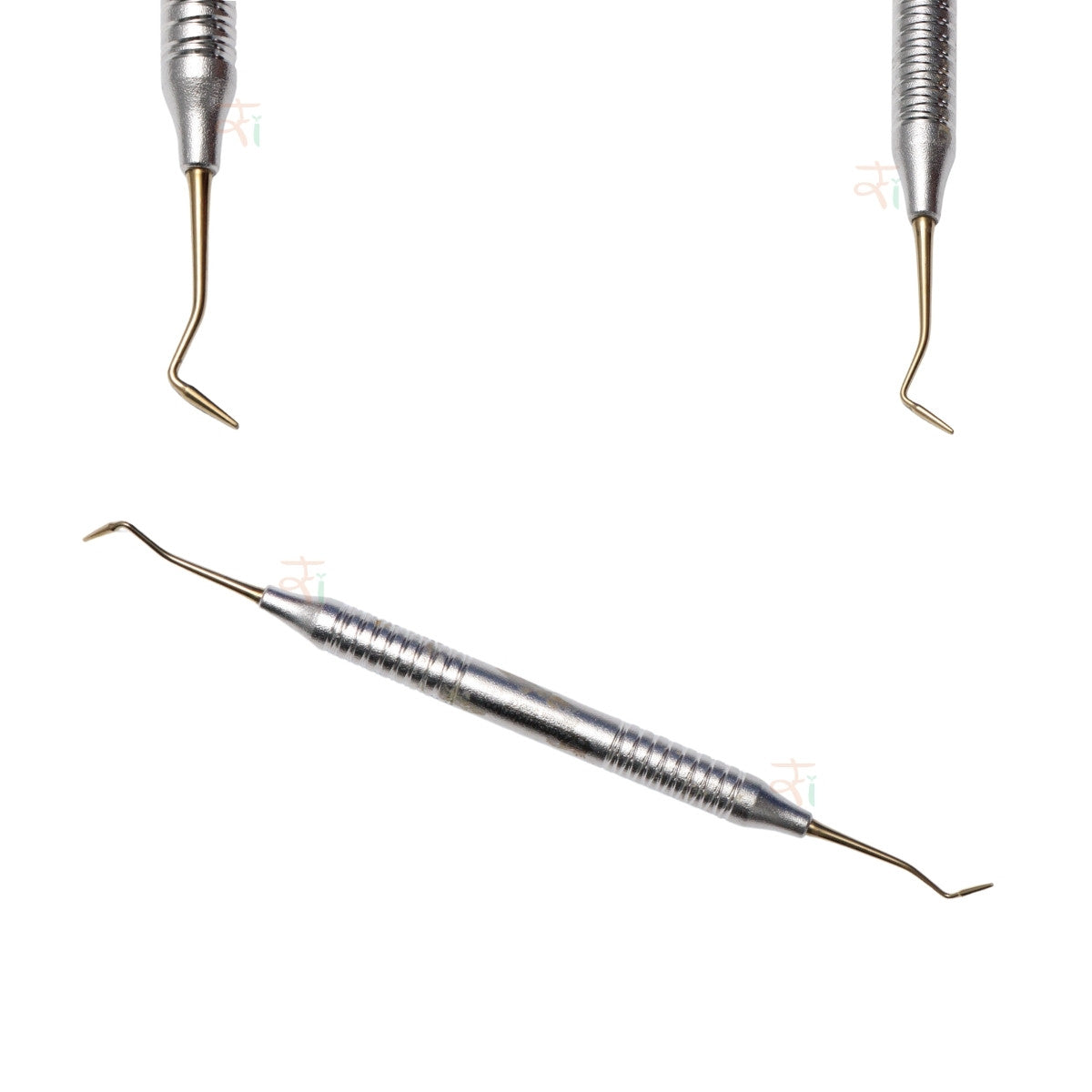 Composite Filling Instrument Set of 6 Pcs – Gold DLC Coated (Stain Handle Pattern) | #CFIGDLCK6SH