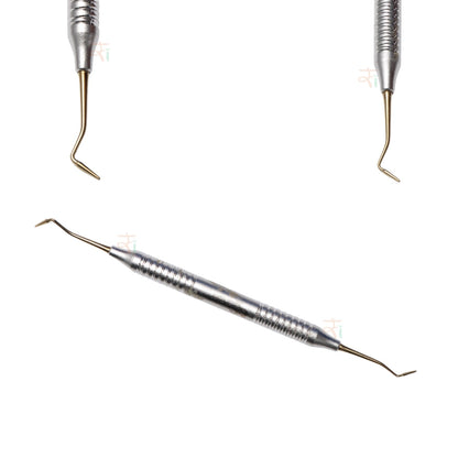 Composite Filling Instrument Set of 6 Pcs – Gold DLC Coated (Stain Handle Pattern) | #CFIGDLCK6SH