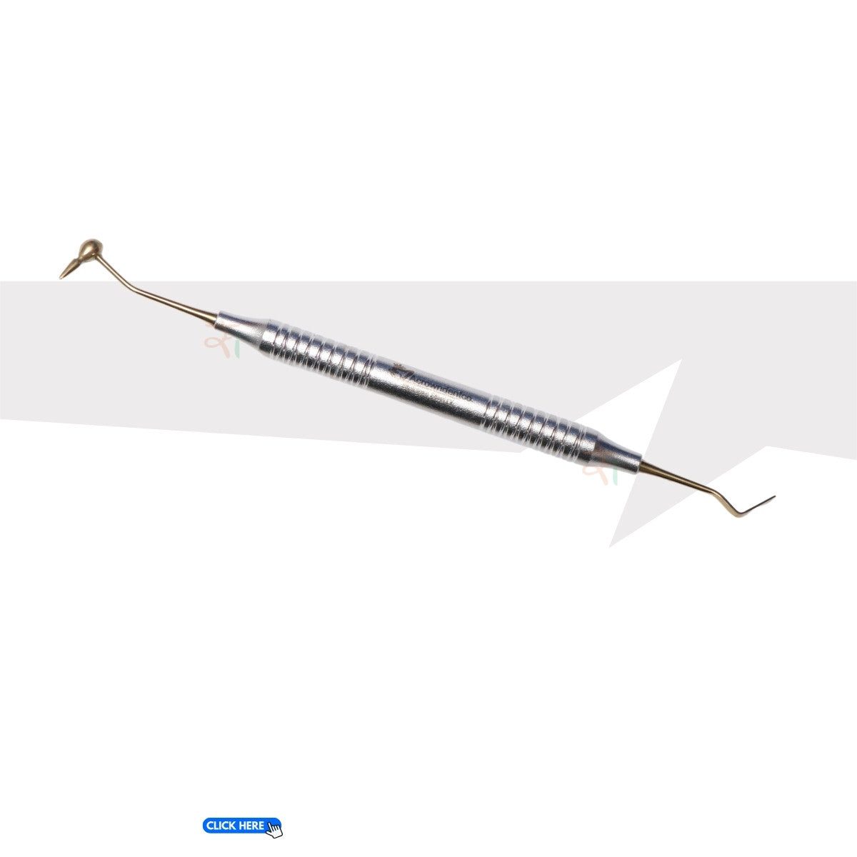 Composite Filling Instrument Set of 6 Pcs – Gold DLC Coated (Stain Handle Pattern) | #CFIGDLCK6SH