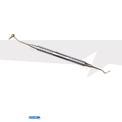 Composite Filling Instrument Set of 6 Pcs – Gold DLC Coated (Stain Handle Pattern) | #CFIGDLCK6SH