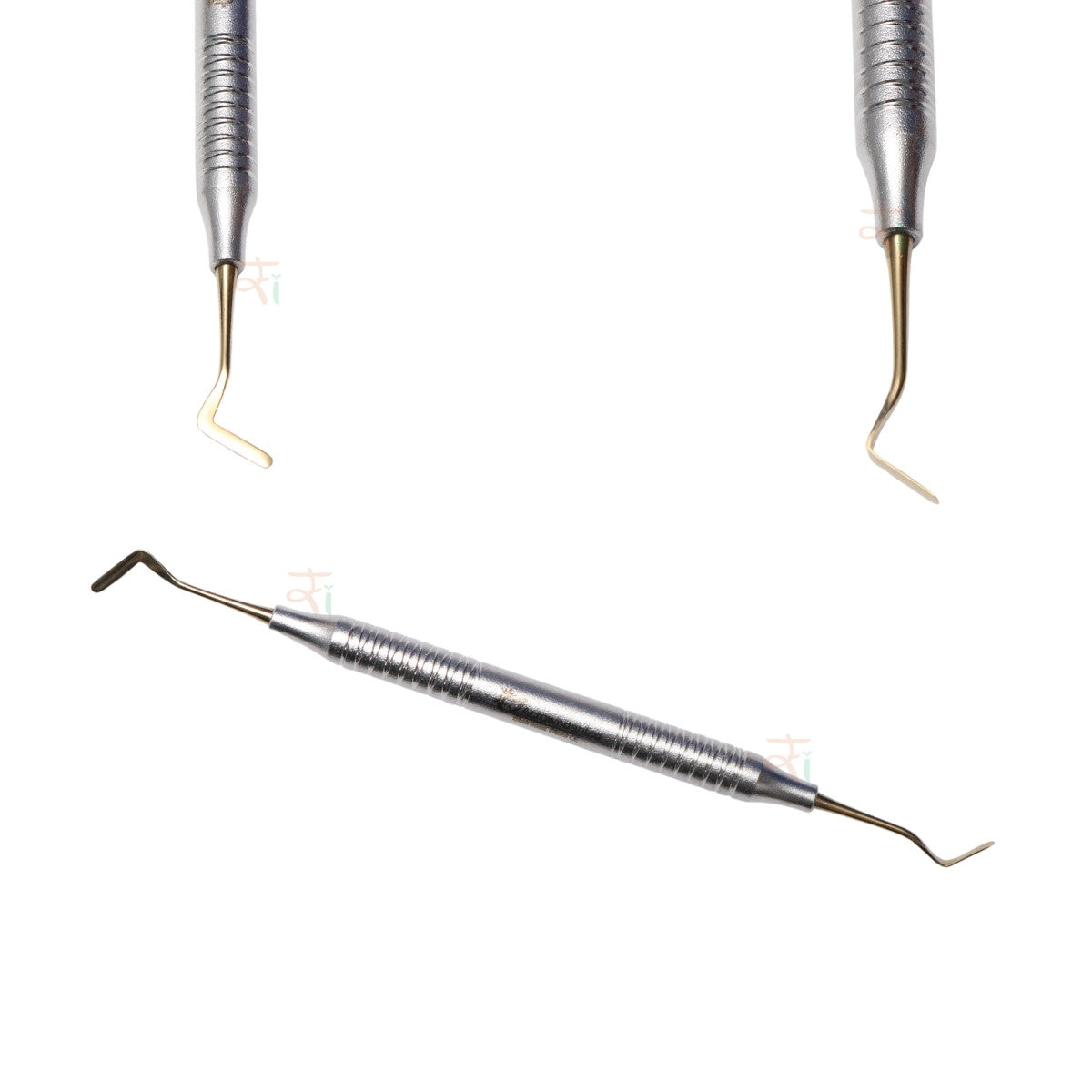 Composite Filling Instrument Set of 6 Pcs – Gold DLC Coated (Stain Handle Pattern) | #CFIGDLCK6SH