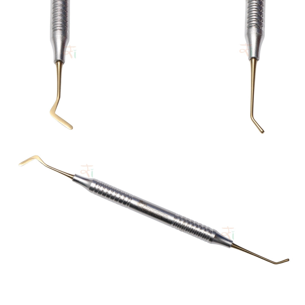 Composite Filling Instrument Set of 6 Pcs – Gold DLC Coated (Stain Handle Pattern) | #CFIGDLCK6SH