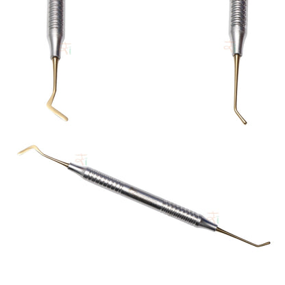 Composite Filling Instrument Set of 6 Pcs – Gold DLC Coated (Stain Handle Pattern) | #CFIGDLCK6SH