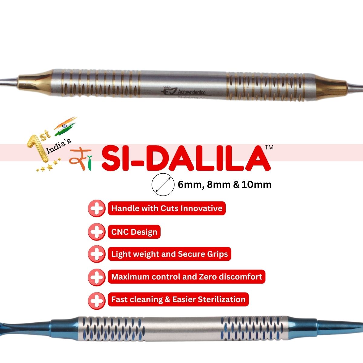 SI-DALILA darts with features listed on a white background